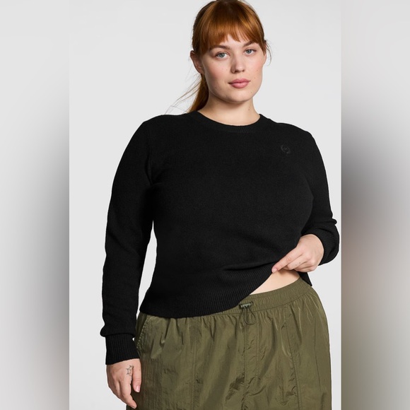 PINK Victoria's Secret Sweaters - PINK Victoria's Secret Black Knit Sweater